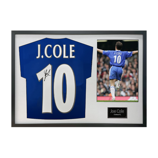 Joe Cole Signed Chelsea Shirt Classic Frame