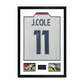 Joe Cole Signed England Shirt Premium Frame
