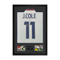 Joe Cole Signed England Shirt Premium Frame