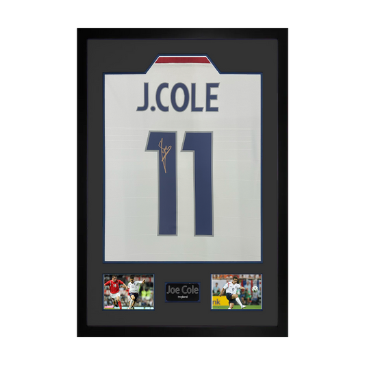 Joe Cole Signed England Shirt Premium Frame