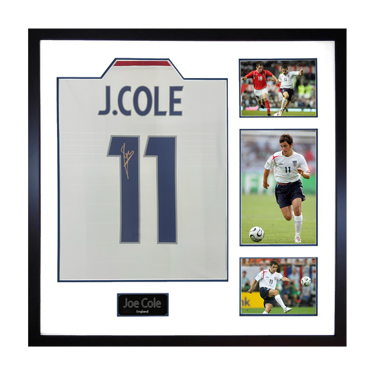 Joe Cole Signed England Shirt Elite Frame