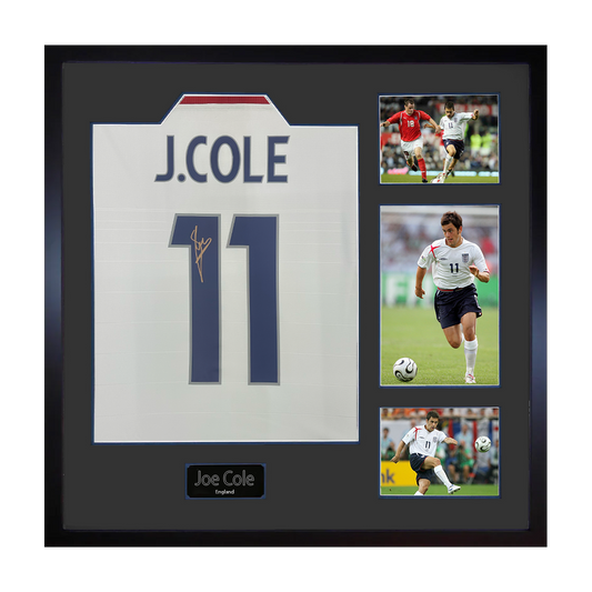 Joe Cole Signed England Shirt Elite Frame