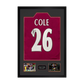 Joe Cole Signed West Ham Shirt Premium Frame