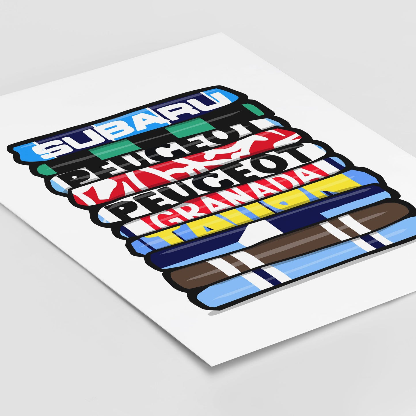 Coventry Shirt Stack Print