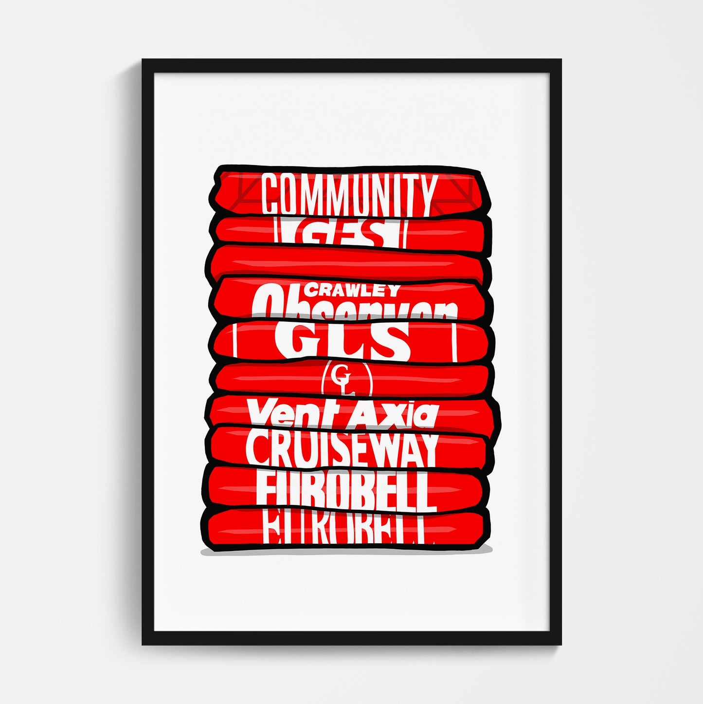 Crawley Shirt Stack Print