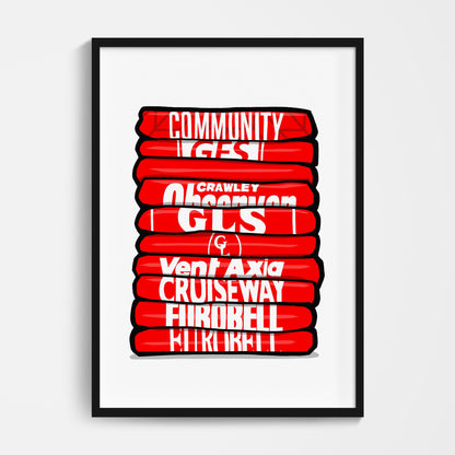 Crawley Shirt Stack Print