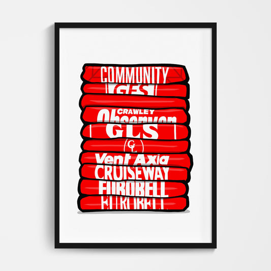 Crawley Shirt Stack Print