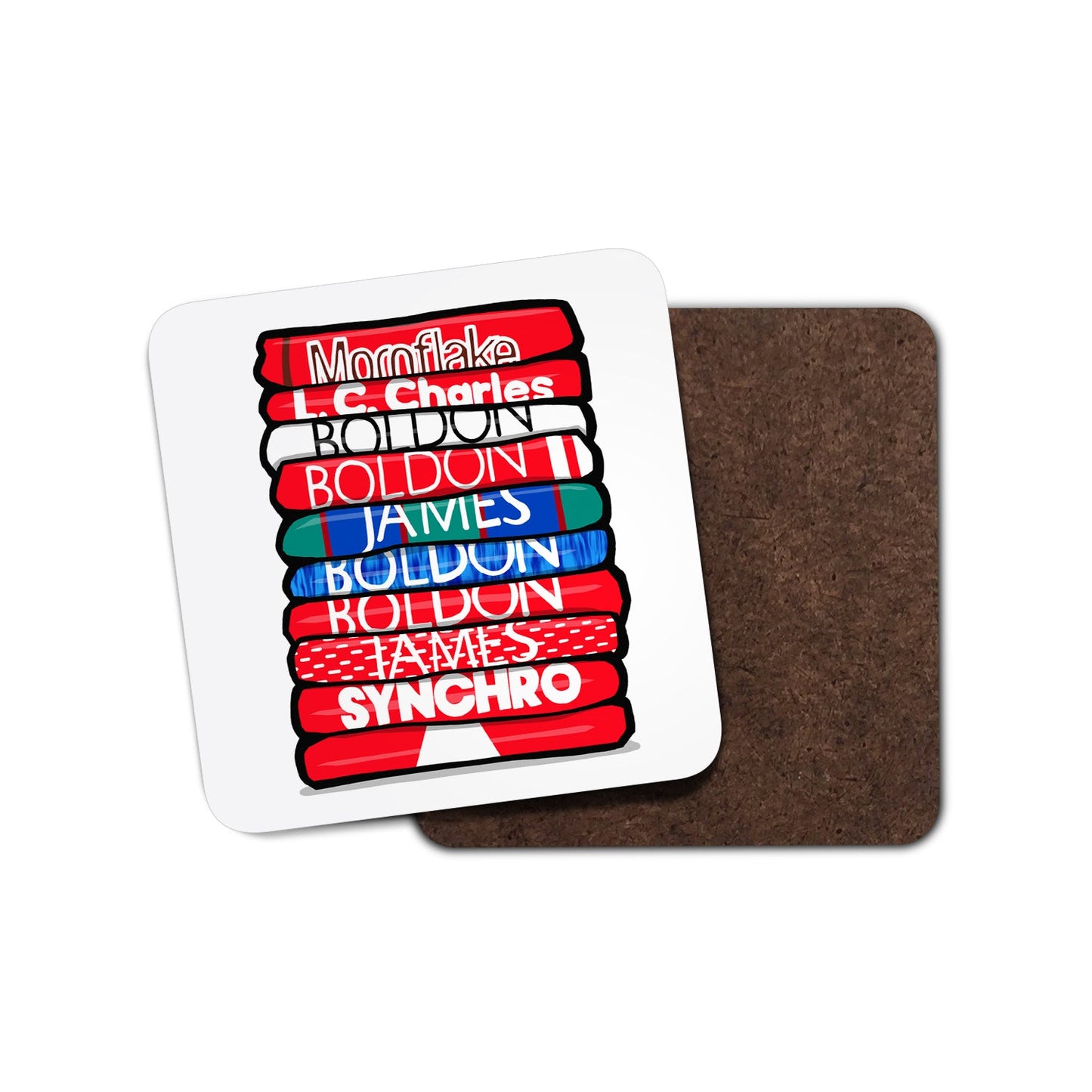 Crewe Shirt Stack Coaster