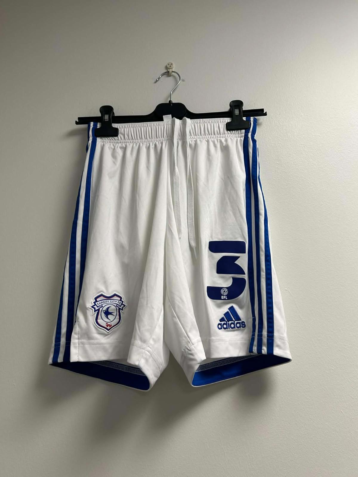 Cardiff City 2019-2020 Player Issue Football Shorts 3 (Excellent) S