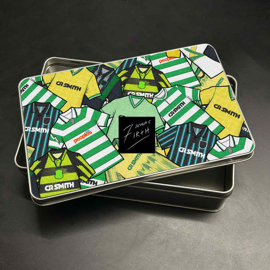 Celtic Inspired Football Retro Shirts Metal Sweets / Biscuit Tin