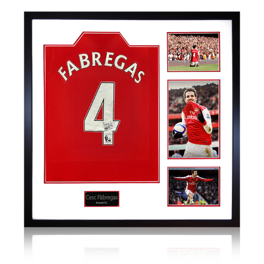 Cesc Fàbregas Signed Arsenal Shirt Elite Frame (ACG Cert)