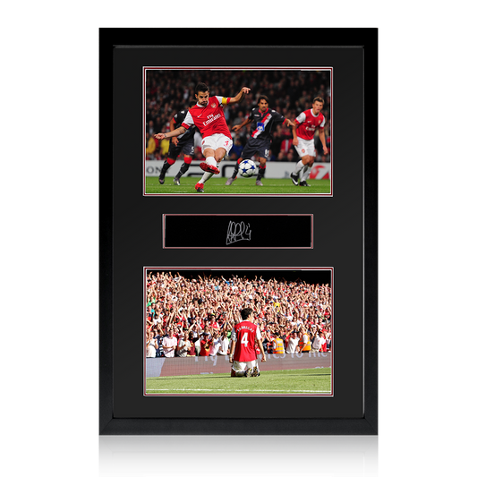 Cesc Fàbregas Signed Arsenal Plaque Iconic Frame