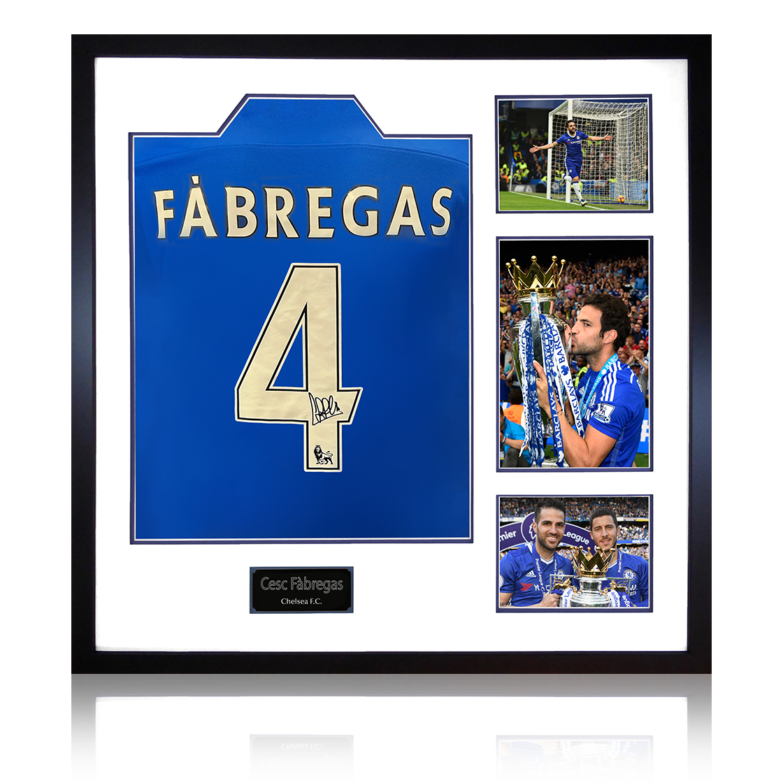Cesc Fàbregas Signed Chelsea Shirt Elite Frame (ACG Cert)