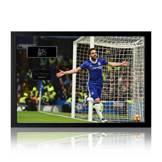 Cesc Fàbregas Signed Chelsea Plaque Iconic Frame