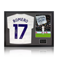 Cristian Romero Signed Tottenham Hotspur Shirt Classic Frame.