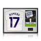 Cristian Romero Signed Tottenham Hotspur Shirt Classic Frame