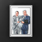 Brian Clough Peter Taylor Derby Inspired Football Print