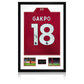 Cody Gakpo Signed Liverpool Shirt Premium Frame (ACG Cert)