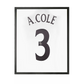 Ashley Cole Signed England Shirt Compact Frame.