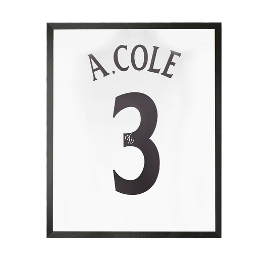 Ashley Cole Signed England Shirt Compact Frame.
