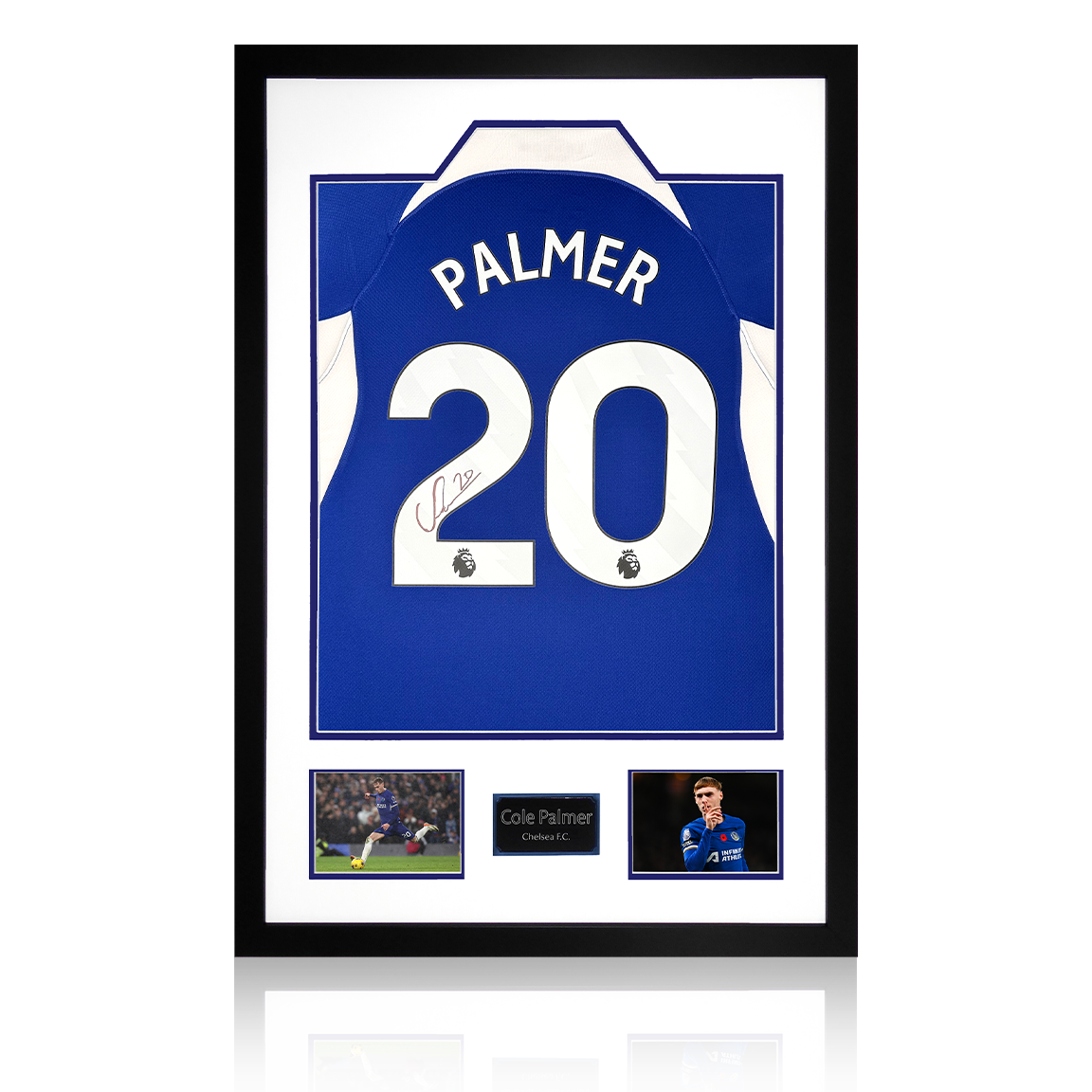 Cole Palmer Signed Chelsea Shirt Premium Frame