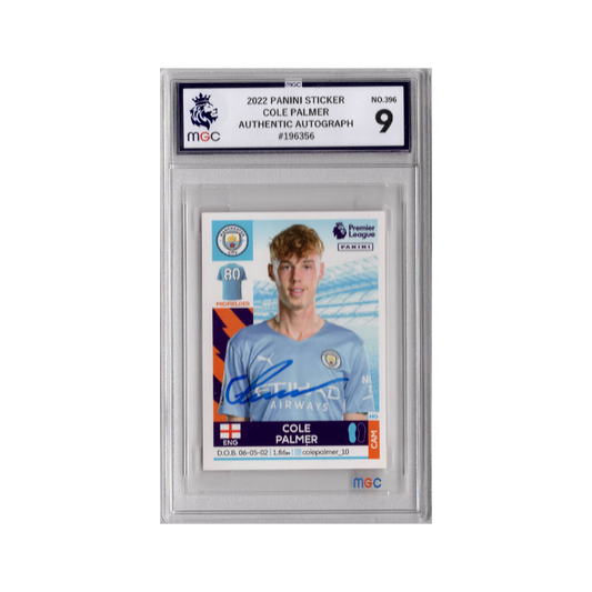 Cole Palmer Signed Manchester City Panini Rookie Sticker
