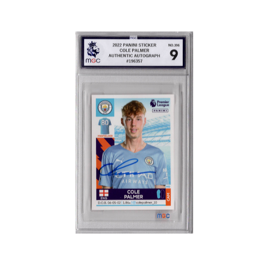 Cole Palmer Signed Manchester City Panini Rookie Sticker