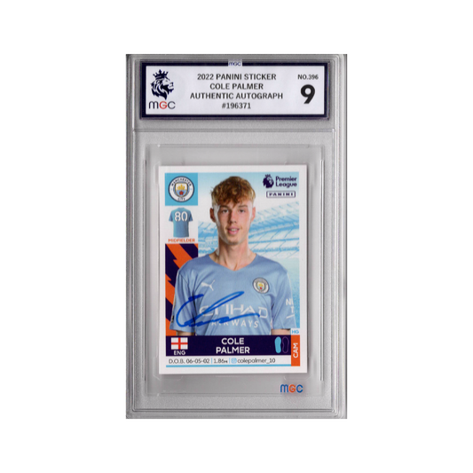 Cole Palmer Signed Manchester City Panini Rookie Sticker