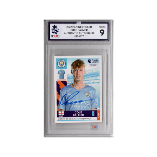 Cole Palmer Signed Manchester City Panini Rookie Sticker