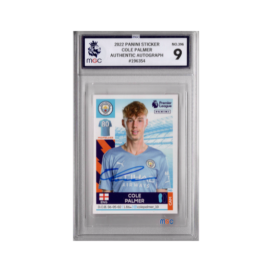 Cole Palmer Signed Manchester City Panini Rookie Sticker