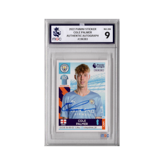 Cole Palmer Signed Manchester City Panini Rookie Sticker