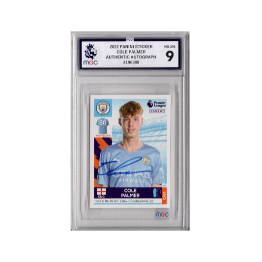 Cole Palmer Signed Manchester City Panini Rookie Sticker