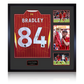 Conor Bradley Signed Liverpool Shirt Elite Frame (ACG Cert)