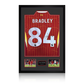 Conor Bradley Signed Liverpool Shirt Premium Frame (ACG Cert)