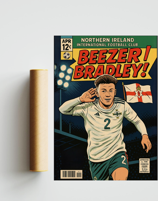 Conor Bradley Comic Book Style A3 Print