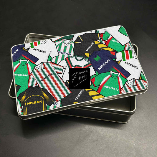 Cork City Inspired Football Retro Shirts Metal Sweets / Biscuit Tin