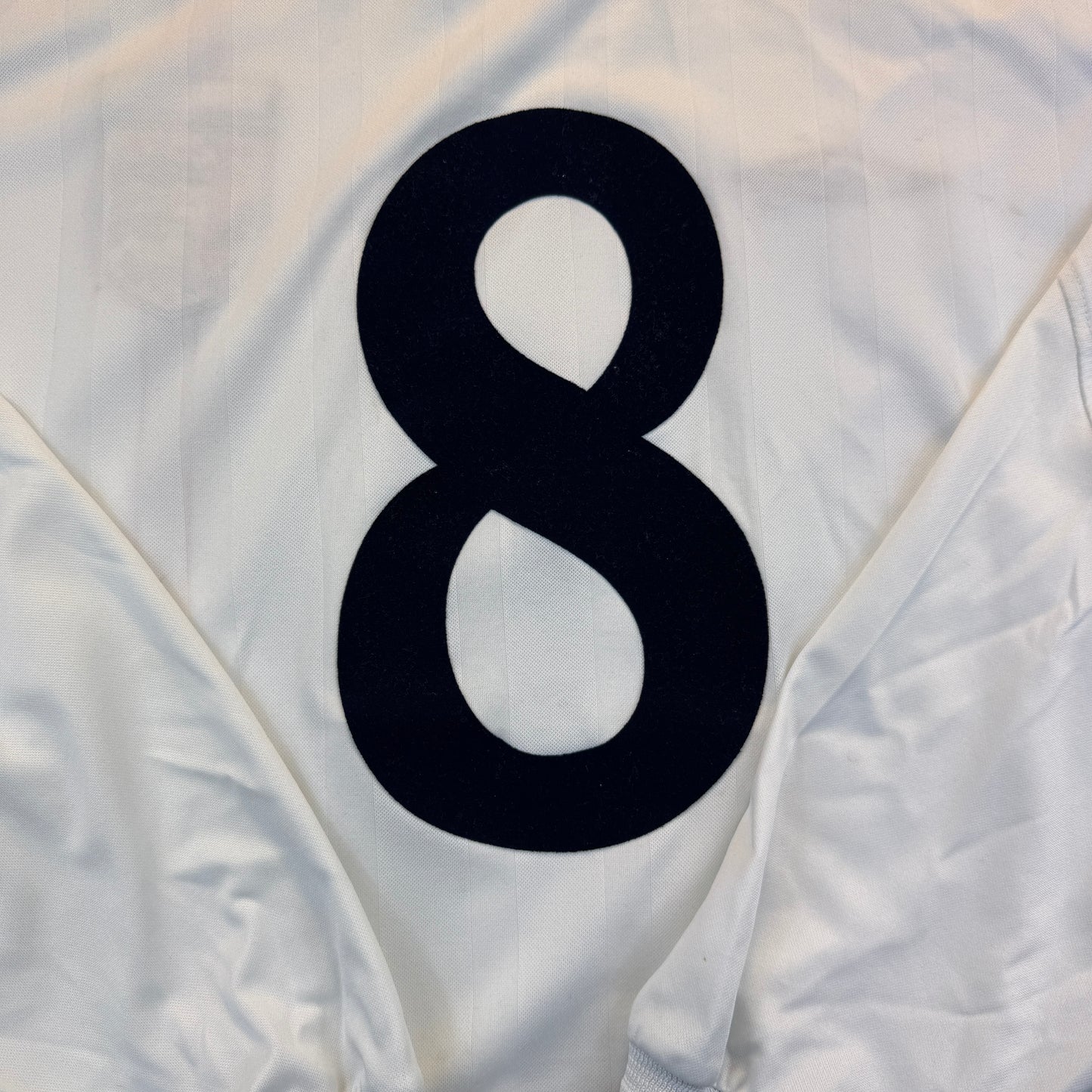England Player Issue 2001 Long Sleeve Home Shirt- No 8 Print