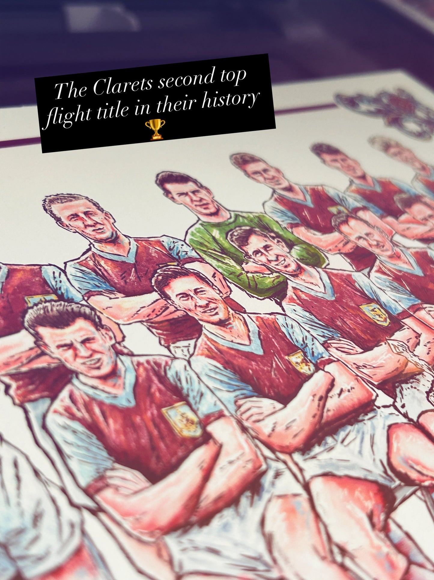 Burnley Inspired 1959-1960 Title Winners Football Print