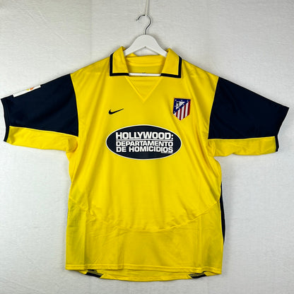 Atletico Madrid 2003/2004 Player Issue Away Shirt - Ortiz 27 - Hollywood Departamento De Homicidios