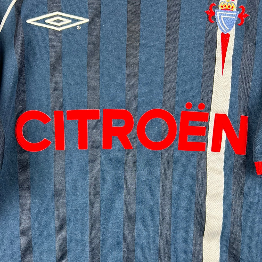 Celta Vigo 2002/2003 Player Issue Away Shirt - Luccin 22