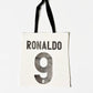 Real Madrid 2009-10 Home - Ronaldo 9 - Tote Bag