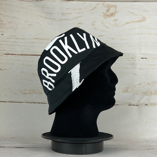 Brooklyn Nets Upcycled NBA Jersey Bucket Hat Media 1 of 4
