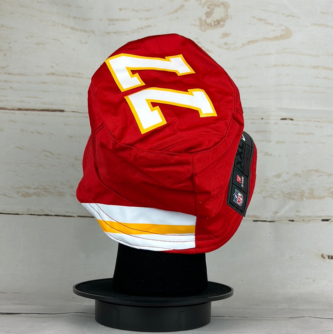 Kansas City Chiefs Upcycled NFL Jersey Bucket Hat