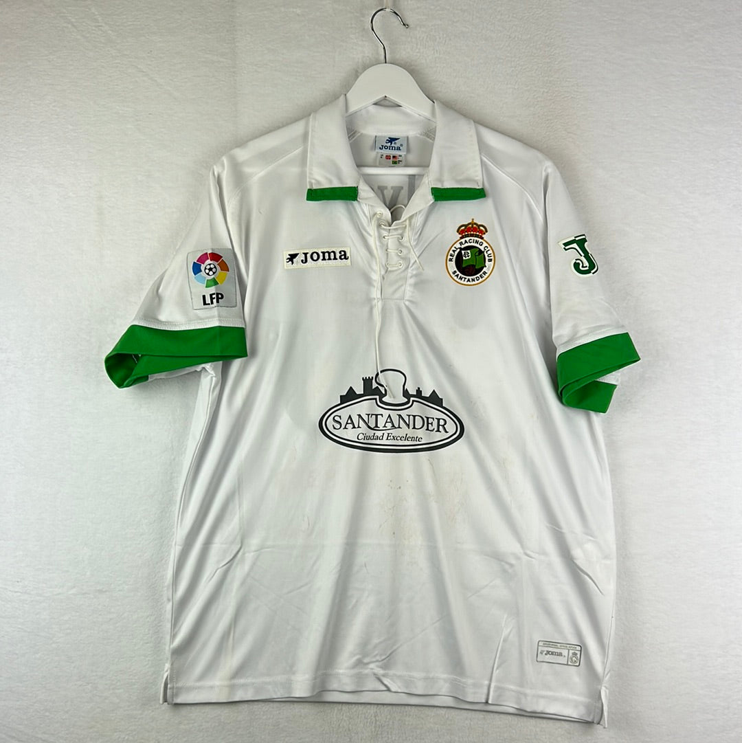 Racing Santander 2006-2007 Match Worn Home Shirt - Medium - Alvarez 20