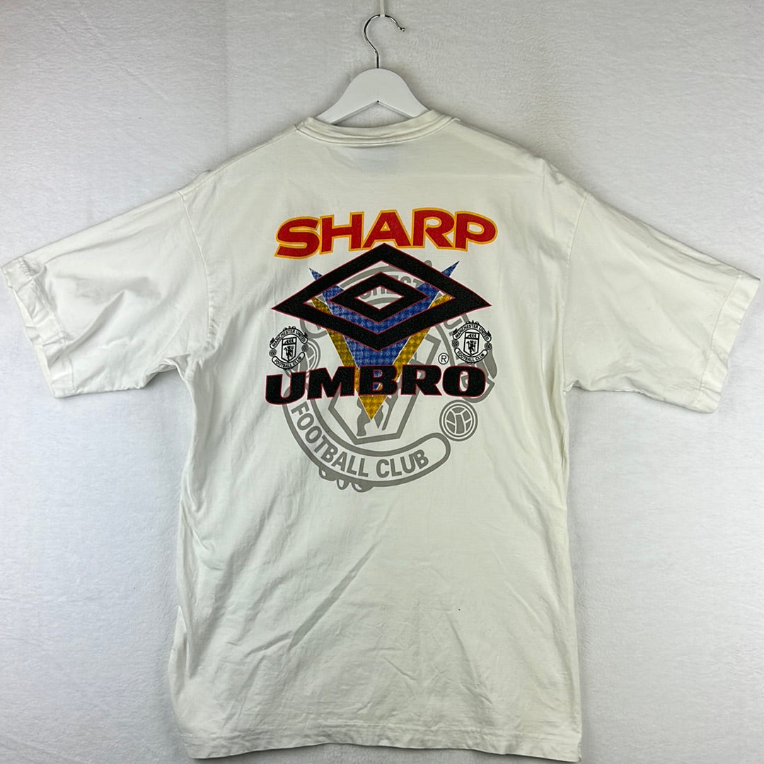 Manchester United 1992 Umbro T-Shirt - Large - Good Condition