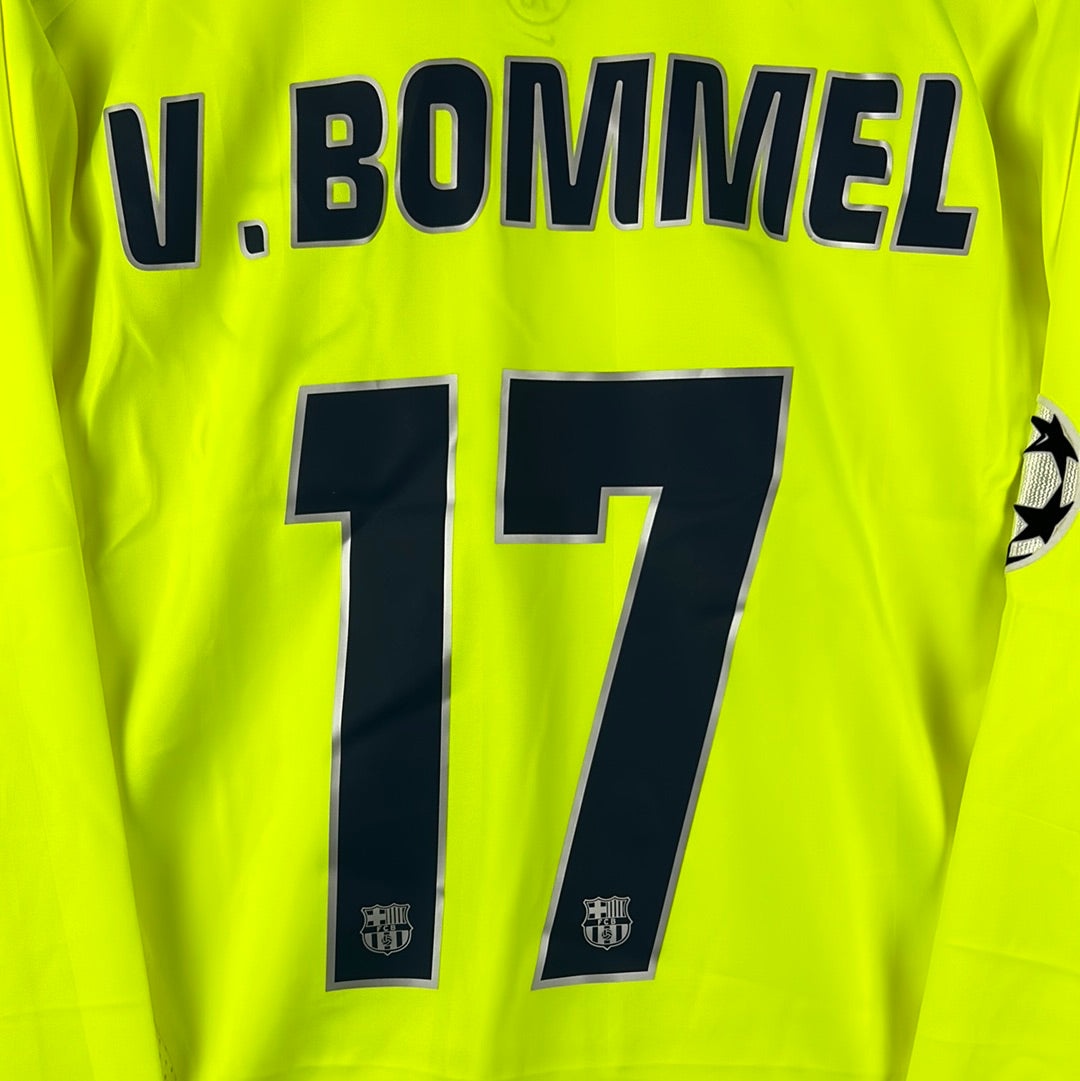 Barcelona 2005/2006 Player Issue Away Shirt - V. Bommel 17 - Long Sleeve - T90