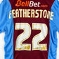 Scunthorpe United 2014/2015 Match Issued Home Shirt - Featherstone 22