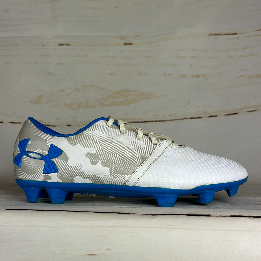 Memphis Depay Match Worn Football Boots - White/ Grey Camo