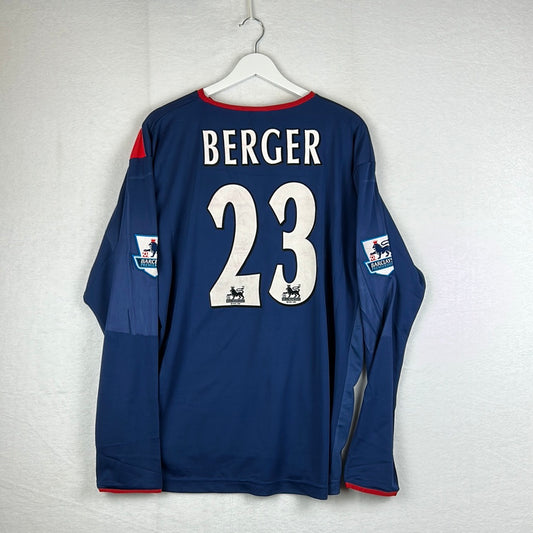 Portsmouth 2004/2005 Match Worn Home Shirt - Berger 23