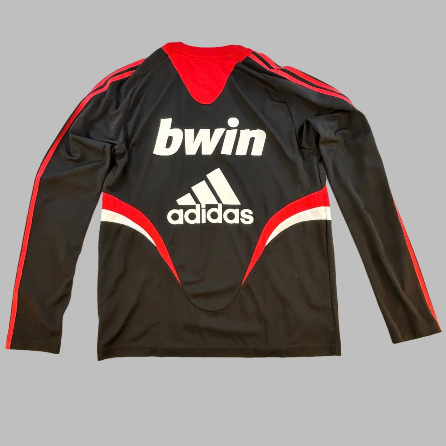 Ac Milan Player Issue Away Training Top back with large BWIN and Adidas sponsor